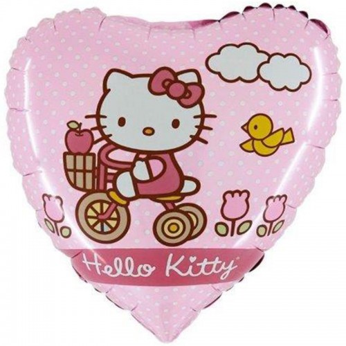 Balão Coração Hello Kitty